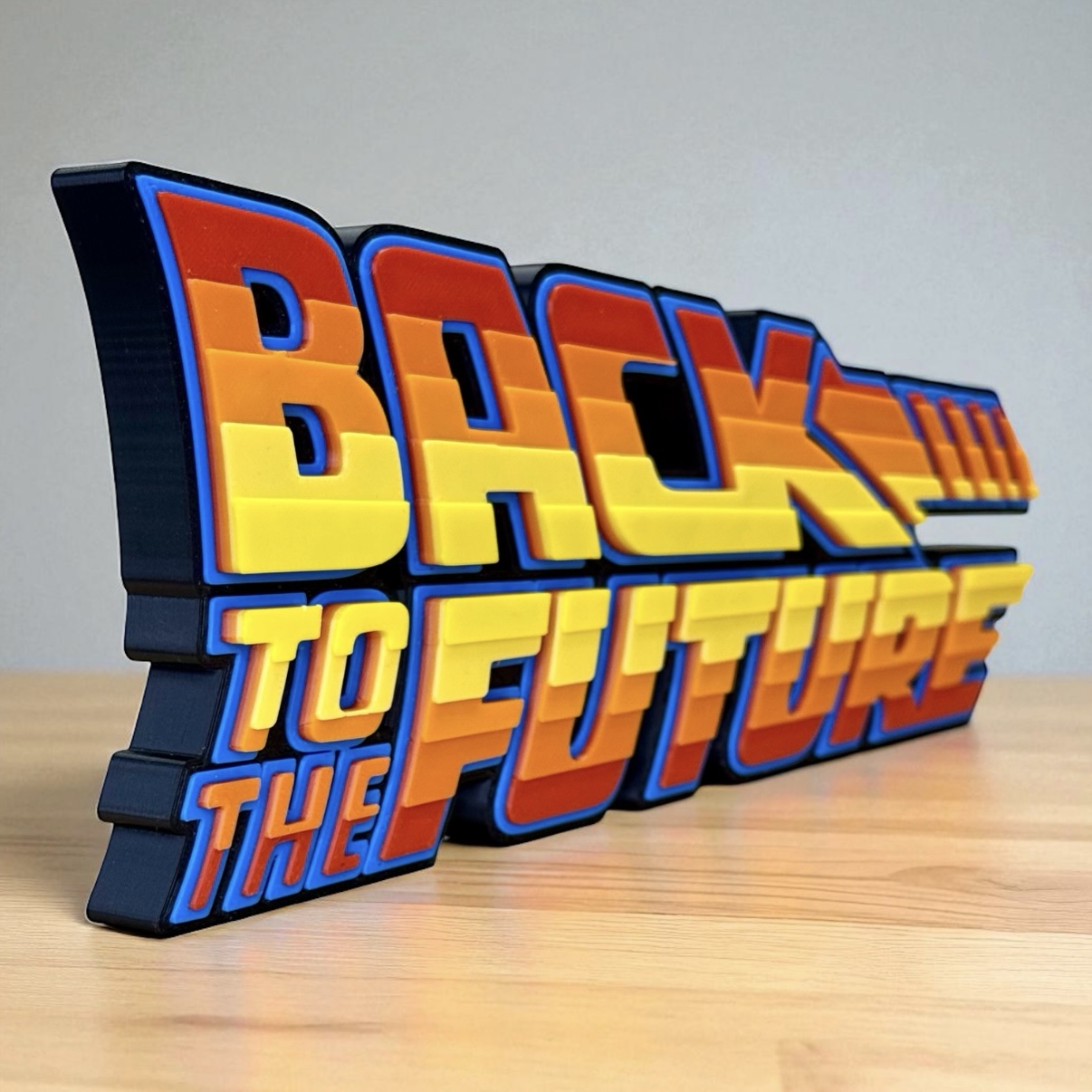 Logo 3D Regreso al Futuro