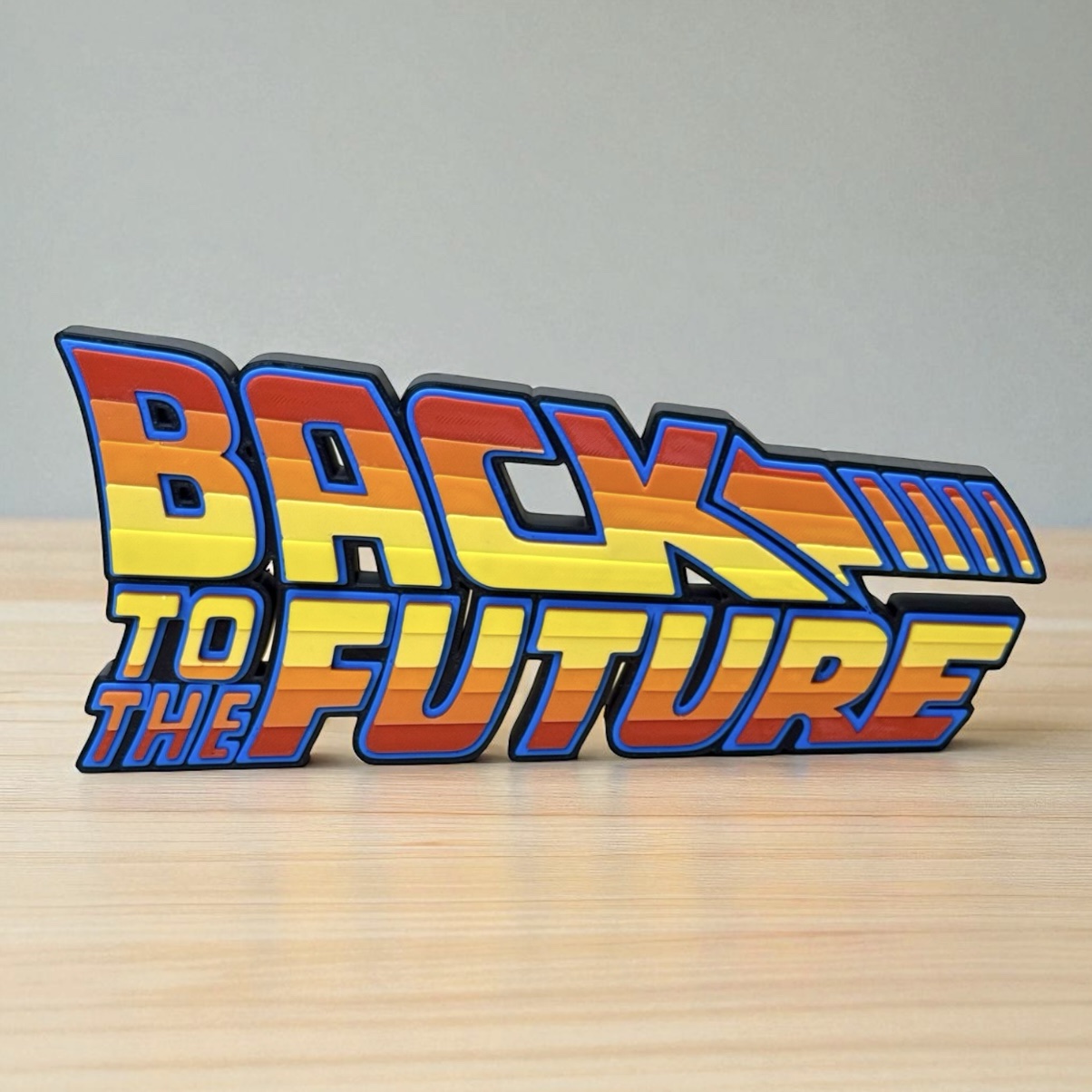 Logo 3D Regreso al Futuro