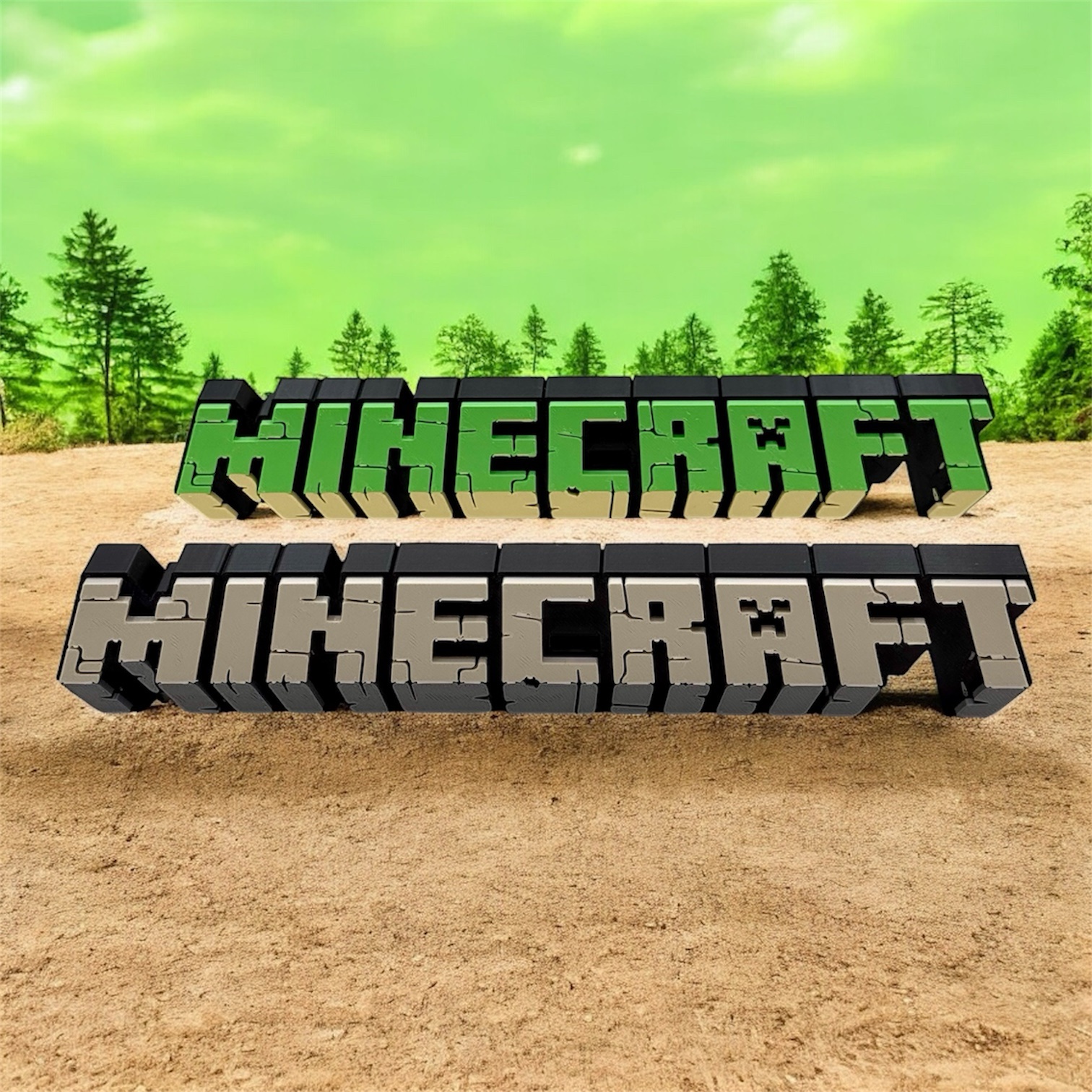 Logo 3D Minecraft 3D