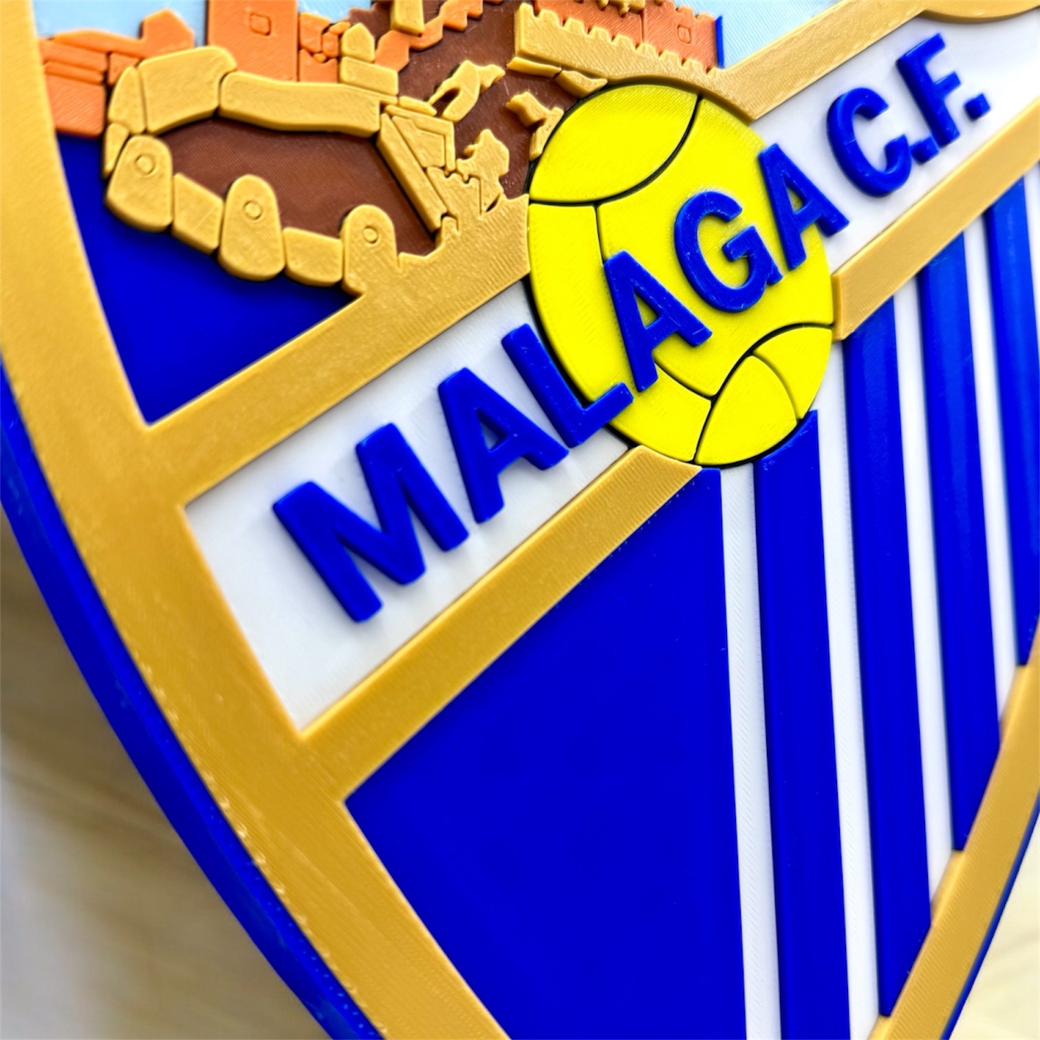 Escudo Málaga CF 3D - BokeDesign
