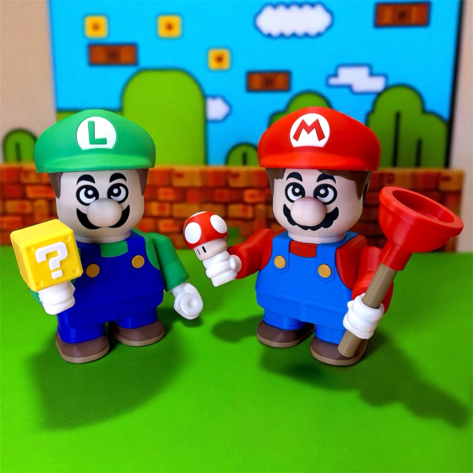 Mario & Luigi (Super Mario Bros.) - Kit para Montar