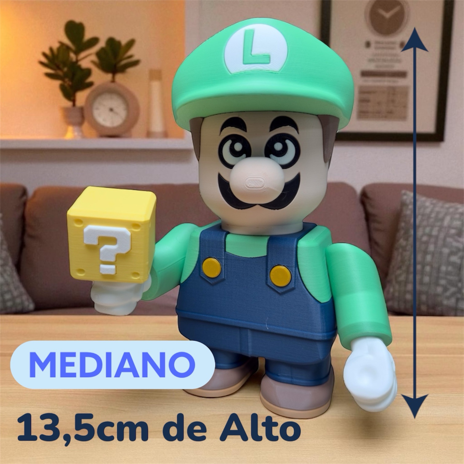 Luigi (Super Mario Bros.) - Kit para Montar Mediano