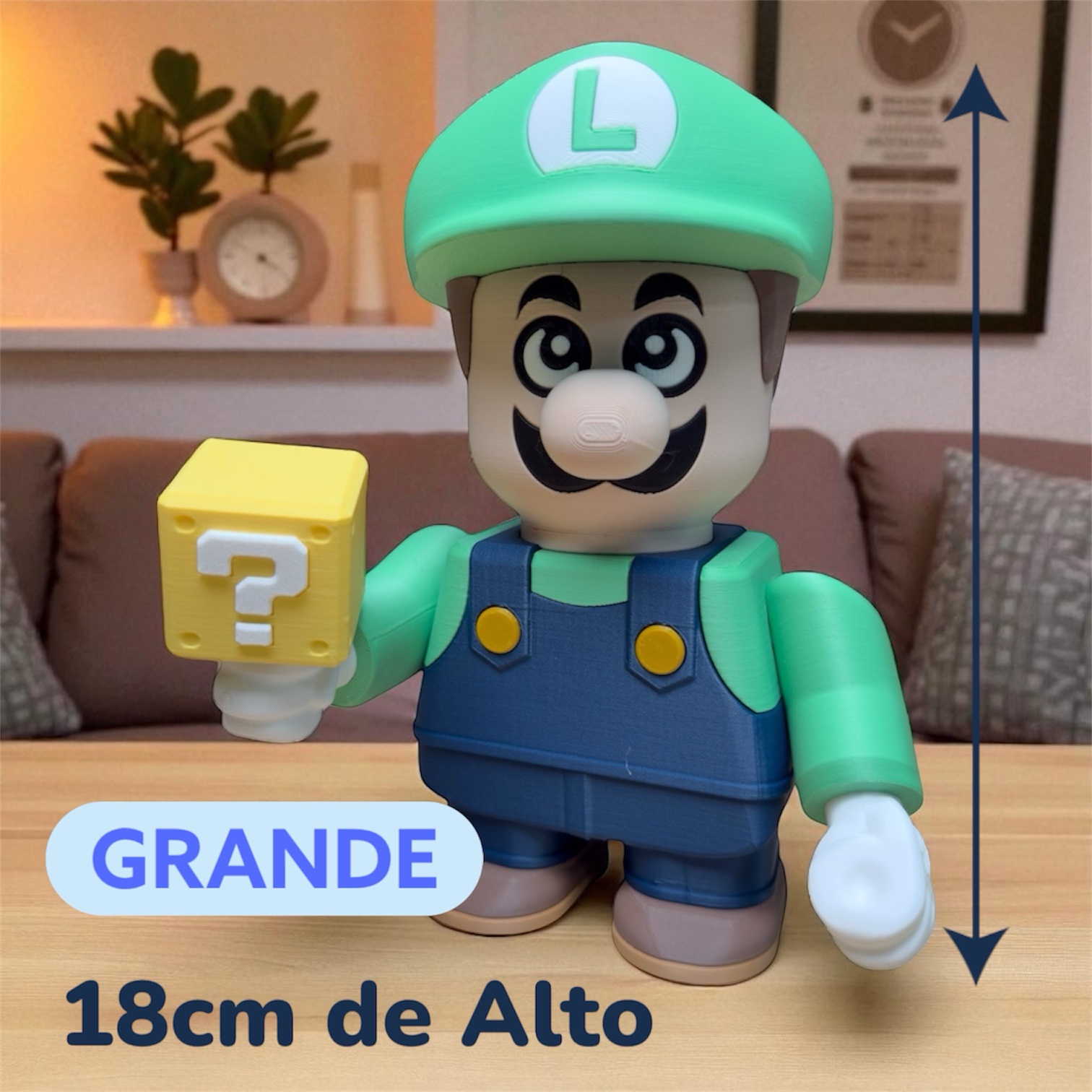 Luigi (Super Mario Bros.) - Kit para Montar Grande
