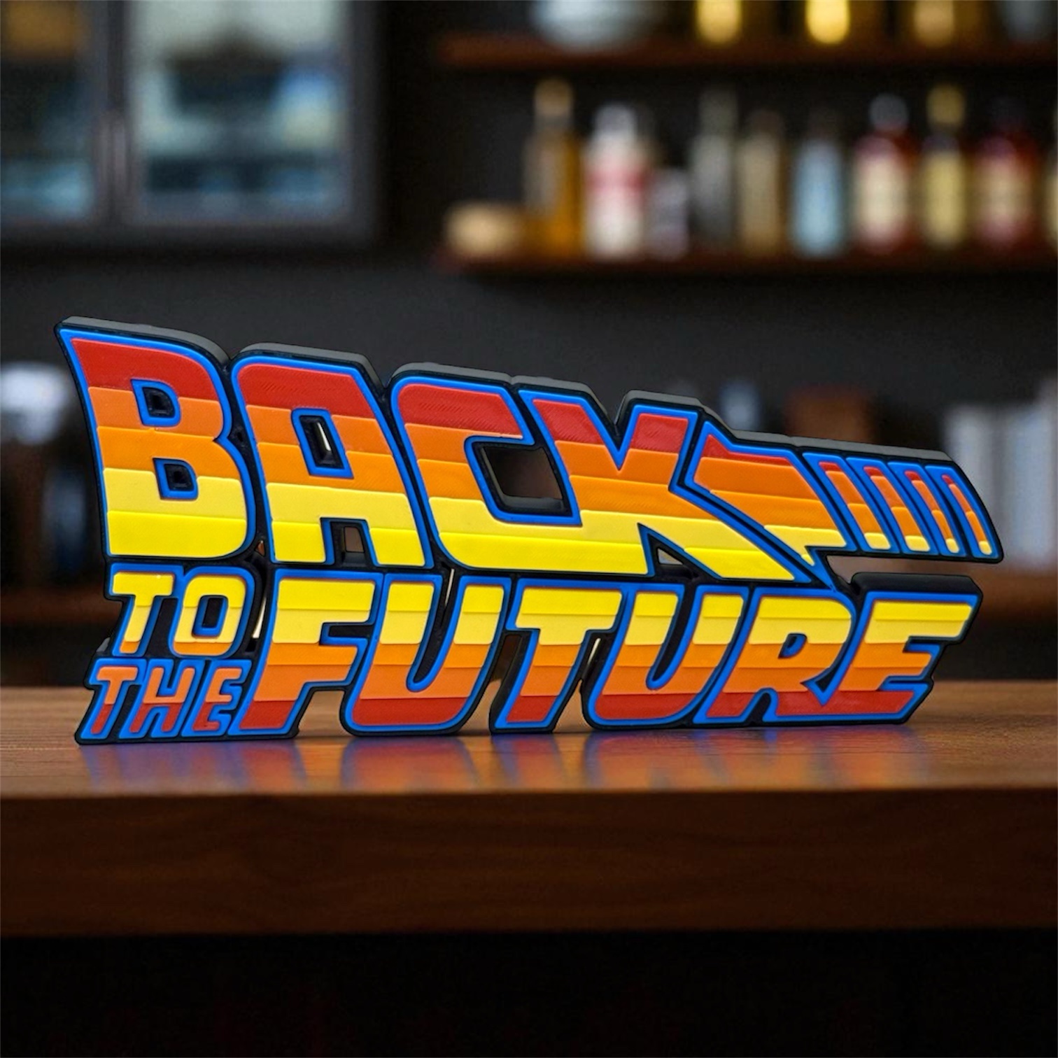 Logo 3D Regreso al Futuro